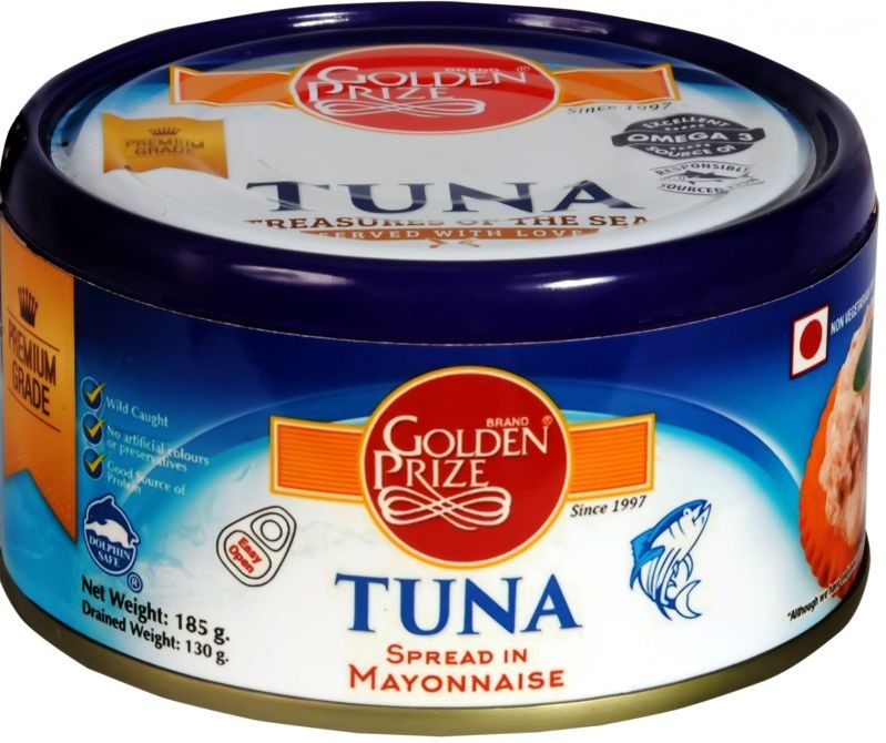 Golden Prize Canned Tuna Chunks in Tomato Sauce 185 gm